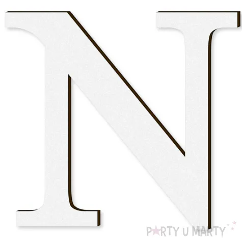 xx litera laminowana times n bialy rozm xl