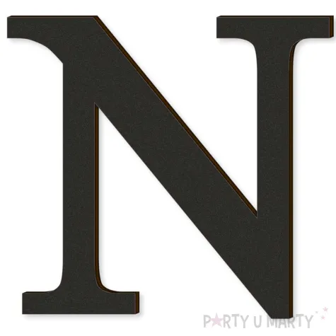 xx litera laminowana times n czarny rozm s