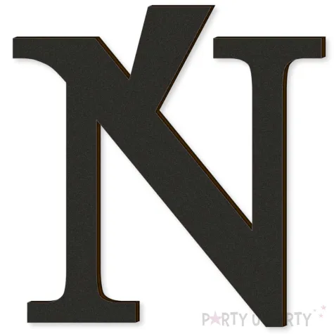 xx litera laminowana times n czarny rozm xl