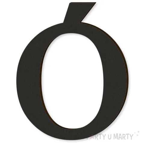 xx litera laminowana times o czarny rozm l