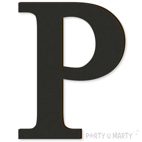 xx litera laminowana times p czarny rozm s