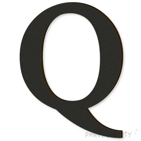 xx litera laminowana times q czarny rozm l