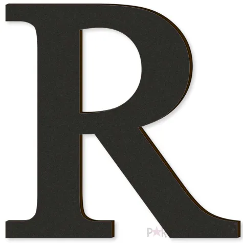 xx litera laminowana times r czarny rozm m