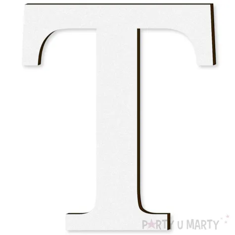 xx litera laminowana times t bialy rozm s