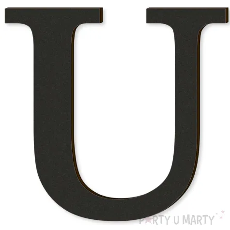 xx litera laminowana times u czarny rozm l