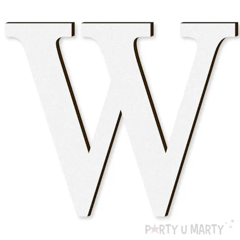 xx litera laminowana times w bialy rozm s