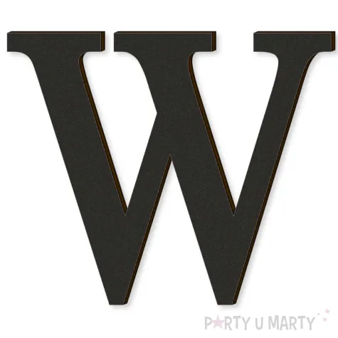 xx litera laminowana times w czarny rozm xl