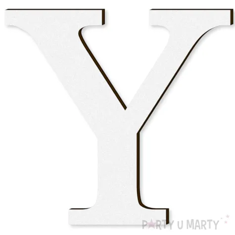 xx litera laminowana times y bialy rozm l