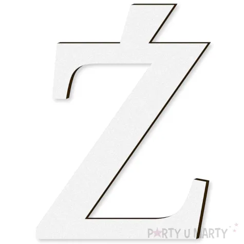 xx litera laminowana times z bialy rozm s