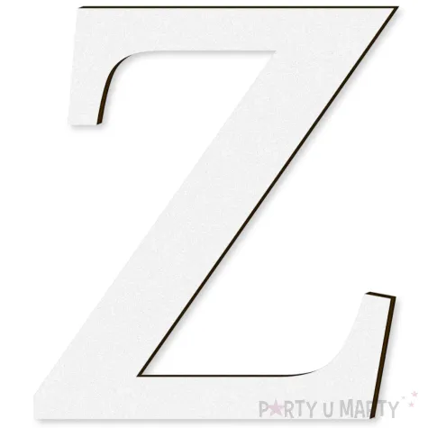 xx litera laminowana times z bialy rozm xl