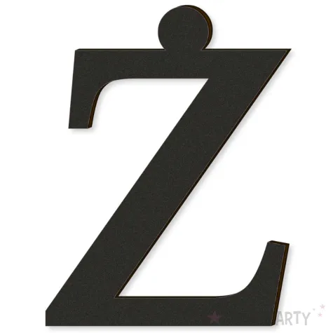 xx litera laminowana times z czarny rozm m