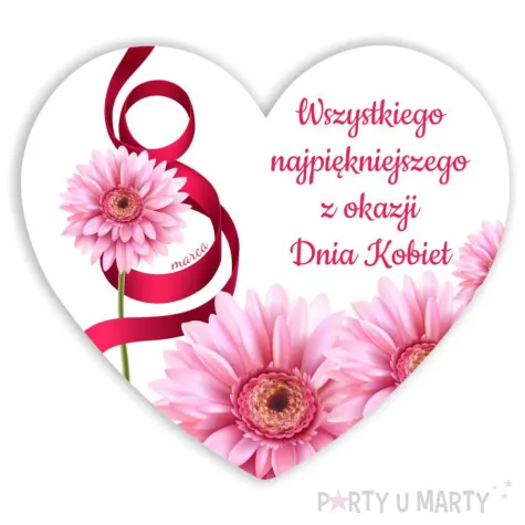 xx magnes na dzien kobiet gerbery