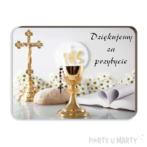 xx magnes na komunie kielich z biblia