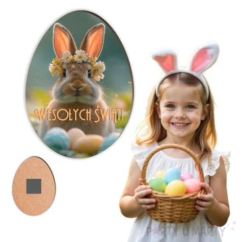 xx magnes na wielkanoc krolik i pisanki