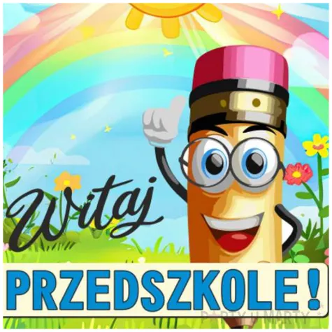 xx magnes witaj przedszkole kredka