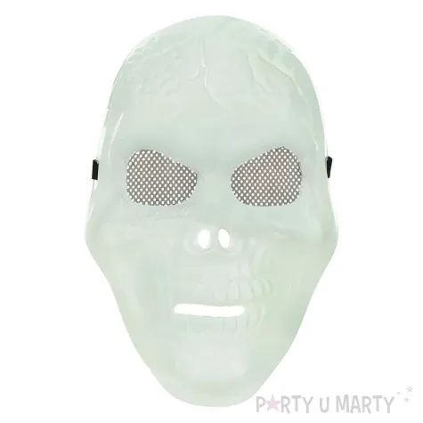 xx maska czaszka swiecaca w ciemnosci 17x27cm