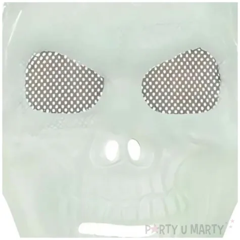 xx maska czaszka swiecaca w ciemnosci 17x27cm