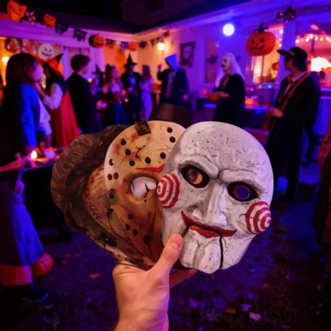 xx maska papierowa leatherface