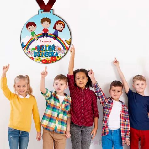 xx medal dr dzien dziecka i tecza