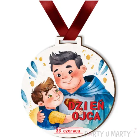 xx medal dr dzien ojca z synkiem