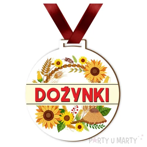xx medal drukow dozynki ze slonecznikiem
