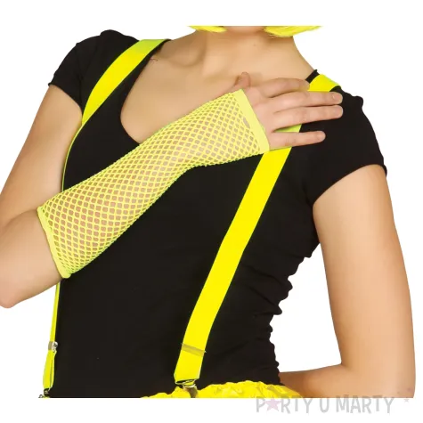 xx mesh glove 26 cms neon yellow
