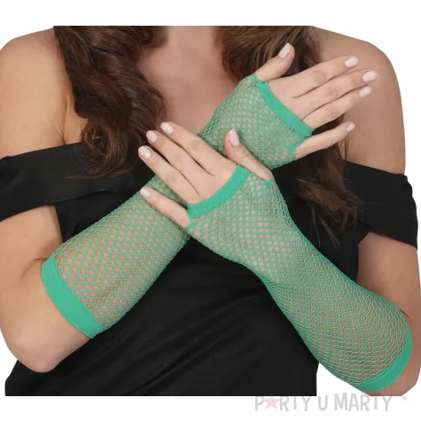 xx mesh gloves 26 cms green