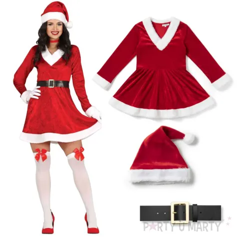 xx mrs claus adult 42 44 l velvet