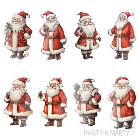 xx naklejka nalepka craft fun series mikolaje naklejki na rolce titanum 25yq 004