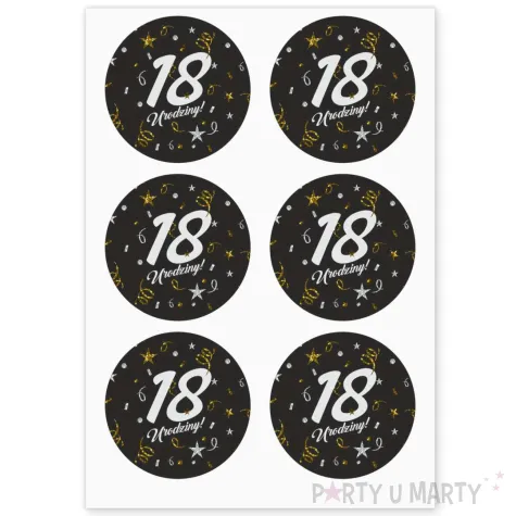xx naklejki 18 urodziny glamour birthday