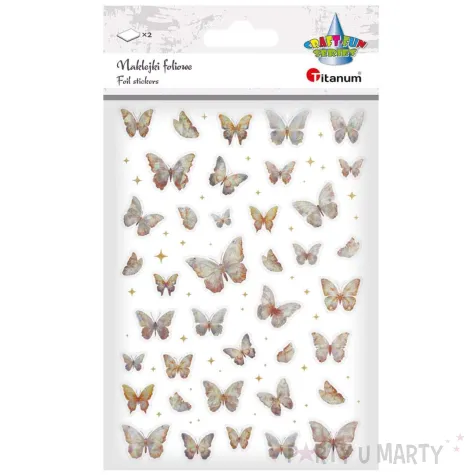 xx naklejki foliowe motyle zlote mix rozmiarow 629144