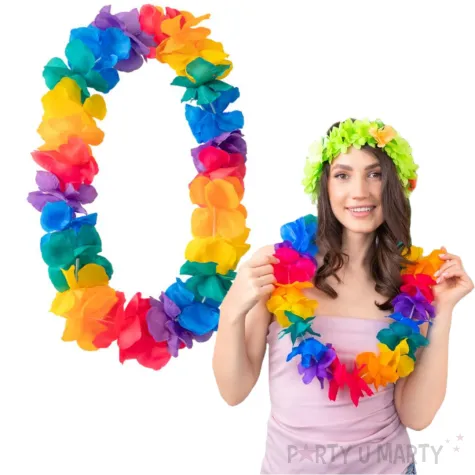 xx naszyjnik hawajski kolorowy 115 cm