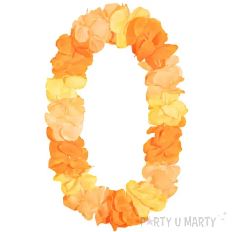 xx naszyjnik hawajski pomaranczowy 115 cm