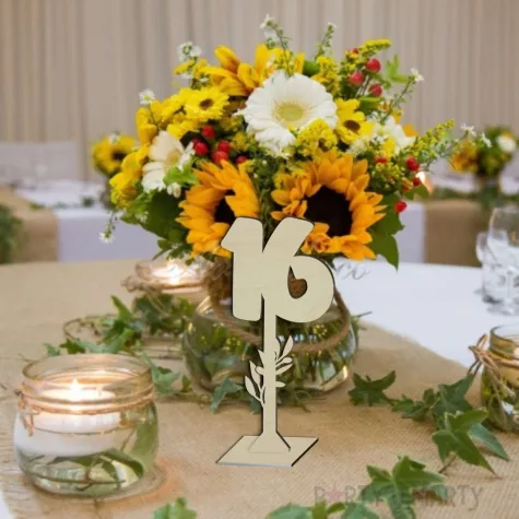 xx numer na stol 16 drewno