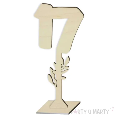 xx numer na stol 17 drewno