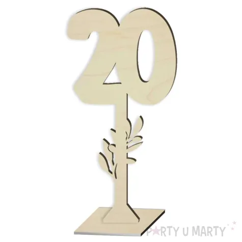 xx numer na stol 20 drewno