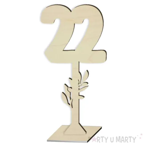 xx numer na stol 22 drewno