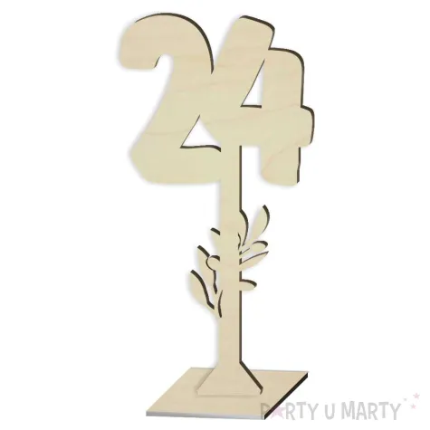 xx numer na stol 24 drewno
