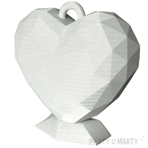 xx obciaznik serce geometryczne biale