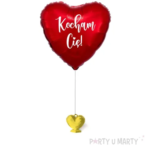 xx obciaznik serce geometryczne zlote