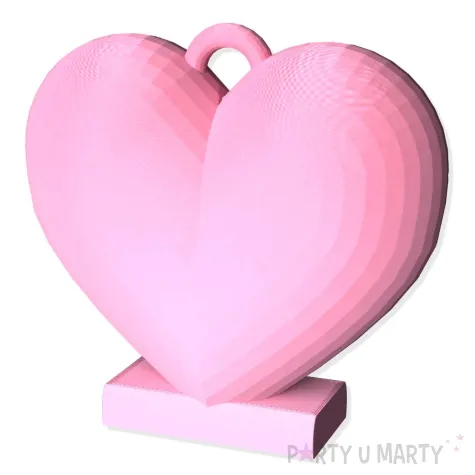 xx obciaznik serce z nozkami rozowe jasne