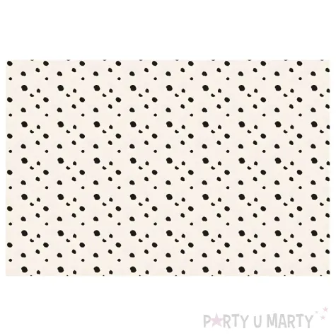xx obrus papierowy kropki dalmatynczyka mix 180 x 120 cm