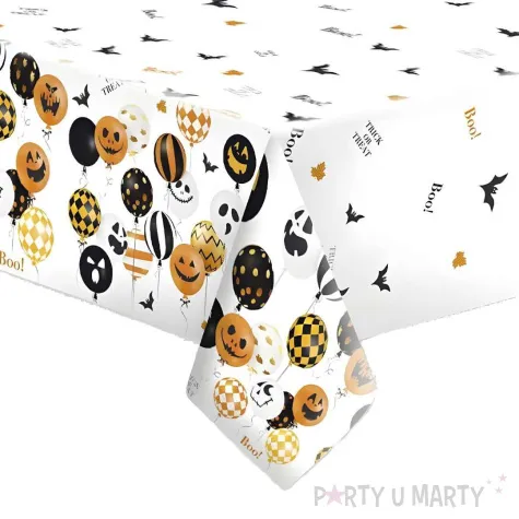 xx obrus papierowy scary halloween balloons 120 x 180 cm 1 szt