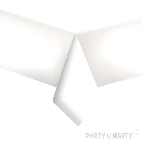 xx obrus papierowy white 120 x 180 cm