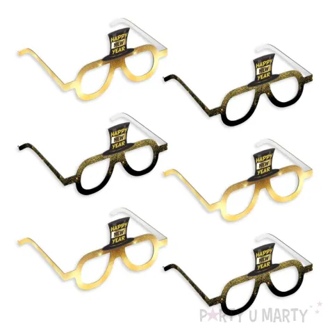 xx okulary happy new year w cylindrze x6