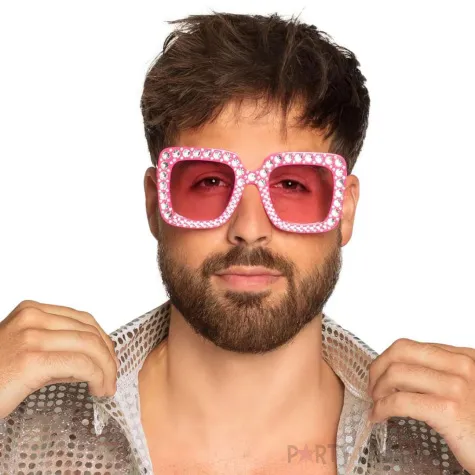 xx okulary party bling rozowe