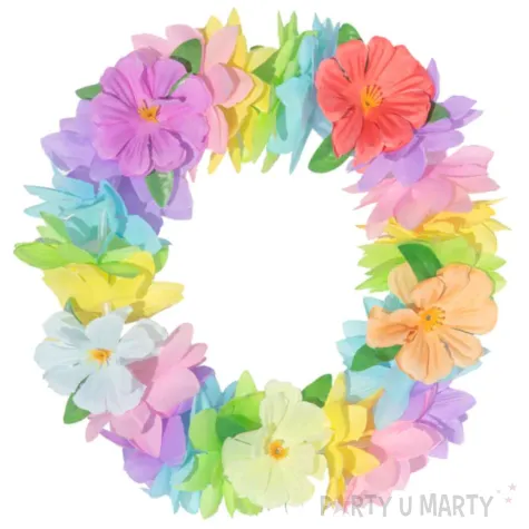 xx opaska hawajska na gumce kolorowa