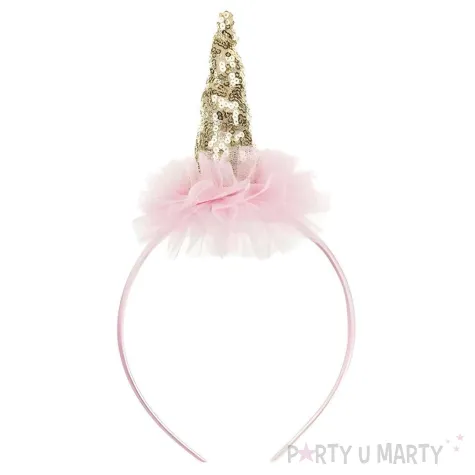 xx opaska jednorozec z falbanka 11x25 cm mix kolorow