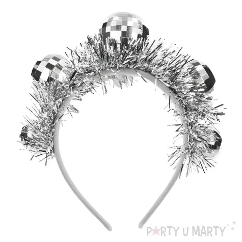 xx opaska kule disco 17 5x17 5 cm srebrny