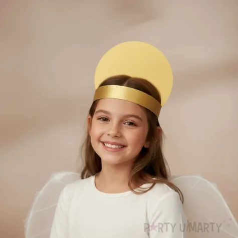 xx opaska papierowa aureola zloty